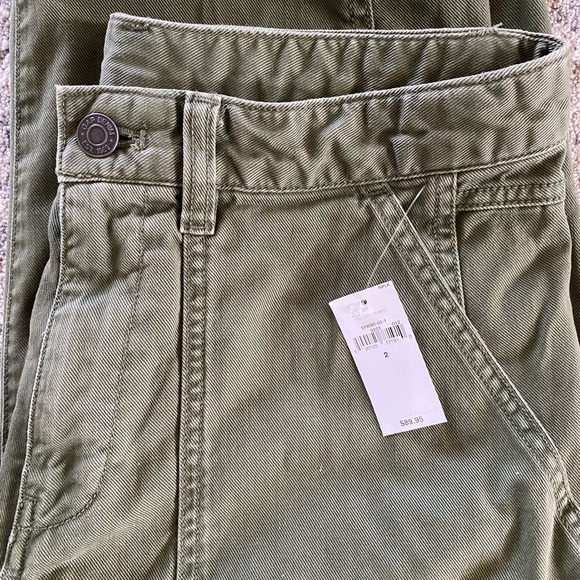 Gap New Midrise Twill Barrel Pants - Petite Size Two - Picture 4 of 4